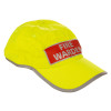 Premium fire warden kit yellow cap shown from an angled side view with reflective trim and red fire warden patch