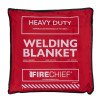Red Hsfwbh203 Heavy Duty Welding Blankets 2X3 Front with white text and black trim showing product details and branding