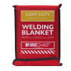 Hsfwbl102 Light Duty Welding Blanket in red packaging showing product name and specifications on front