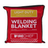 Red pouch packaging of Hsfwbl202 Light Duty Welding Blanket 2X2 Front showing product name and branding