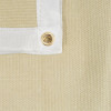 Close-up image showing the vermiculite coated detail and grommet on the Hsfwbm Medium Duty Welding Blankets