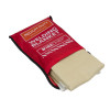 Hsfwbm101 Medium Duty Welding Blankets in a red bag open with beige folded blanket visible inside