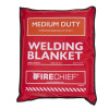 Hsfwbm202 Medium Duty Welding Blankets 2X2 Front showing red packaging with white text and black edges