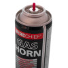 emergency gas horn canister without the horn attachment showing the top valve and red release button