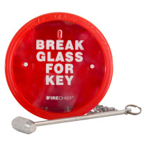 Hskb1Hshc1 Keybox With Hammer And Chain Angled With Hammer Listing
