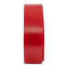 Side view of a red plastic break glass keybox showing its rectangular shape and smooth surface