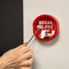 Plastic Break Glass Keybox with Hammer and Chain In-Situ with Action Alt