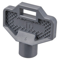 Replacement keys rotationally moulded cabinet shown at an angled view with textured grip and integrated handle