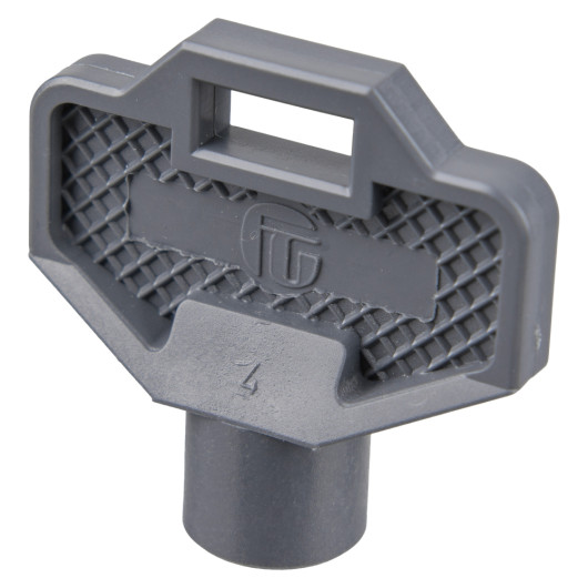 Replacement keys rotationally moulded cabinet shown at an angled view with textured grip and integrated handle