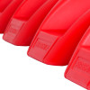 Close up view of the bottom red part of the firechief double trolley showing the embossed firechief logo