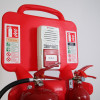 firechief double trolley showing two red units with labels and a white alarm mounted above them