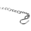 a close up of the chain and hook for keyboxes