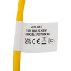 Label on hispec site light linkable festoon kit 50m showing product details and certification marks