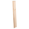 Angled view of a smooth wooden backboard with natural grain and a light wood colour