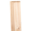 Closeup of a wooden backboard showing its natural grain and smooth finish