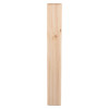 front view of a smooth wooden backboard with visible grain and knots on a white background