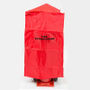 Front view of a red wheeled fire extinguisher cover with the words FIRE EXTINGUISHER printed on the front panel