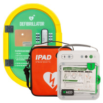 iPAD NFK200 Semi-Automatic Defibrillator with Outdoor Defibsafe2 Cabinet and Carry Case
