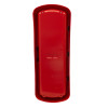 Back view of the jo bird single fire extinguisher cabinet showing the closed red door and mounting details
