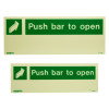 Jalite Push Bar To Open Signs Group Shot