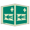 Jalite 4387P20 Panoramic Stretcher Location Sign