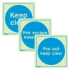 Jalite 5257E 5190E 5110EV Keep Clear Signs Group Shot