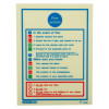 fire action sign showing instructions for what to do in the event of a fire with icons and text on a white background