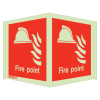 Jalite 6459P20 Panoramic Fire Point Location Sign With Text