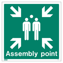 Jsal4128 Aluminium Assembly Point Sign Front