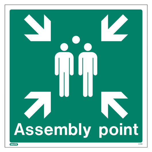 Jsal4128 Aluminium Assembly Point Sign Front