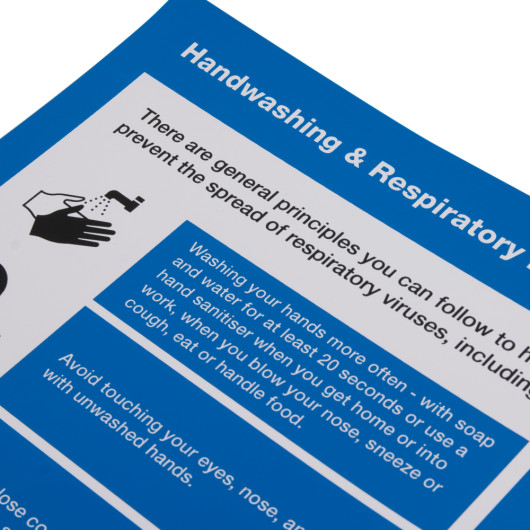 Handwashing and Respiratory Hygiene A4 or A3 Poster
