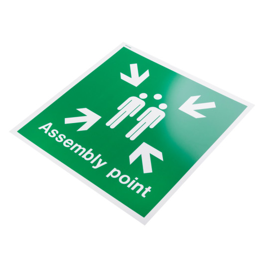 Assembly Point Photoluminescent Sign