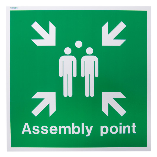 Assembly Point Photoluminescent Sign
