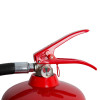 Close-up of the handle and pressure gauge on a jewel 6l water fire extinguisher
