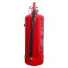 Side view of the red jewel 6l water fire extinguisher showing the hose and handle components