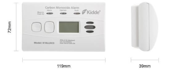 KE10LLDCO Dimensions