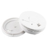 White Ke10Y29 Kidde 10Y29 Optical Smoke Alarm shown separated from its mounting base on a white background