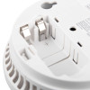 Close-up of the Ke2030Dsr Kidde 2030 Dsr optical smoke alarm battery compartment showing the positive terminal slot