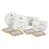 pair of adhesive pads for kidde battery carbon monoxide ke2030dsr battery smoke alarm shown on a white background