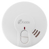Front view of the Kidde battery optical smoke alarm showing test and hush buttons and indicator light