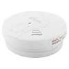 kidde battery optical smoke alarm sounder shown from an angle with visible test button and vents