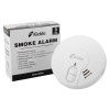 kidde battery optical smoke alarm shown next to its box with product details visible on the packaging