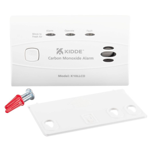 KEK10LLCO - Kidde 10 Year Carbon Monoxide Alarm Contents