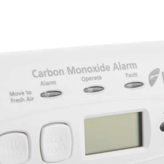 KEK10LLDCO - Kidde Digital 10 Year 10 Year Carbon Monoxide Alarm Closeup Indicators