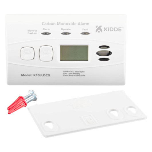 KEK10LLDCO - Kidde Digital 10 Year 10 Year Carbon Monoxide Alarm Contents