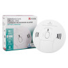 kidde combination smoke carbon monoxide alarm next to its box showing product and packaging details