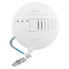 White Kek4Mco Kidde K4Mco mains powered carbon monoxide alarm showing front panel and wiring connection without backplate