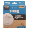 kidde mains powered carbon monoxide alarm battery backup in its retail box with product image and branding visible