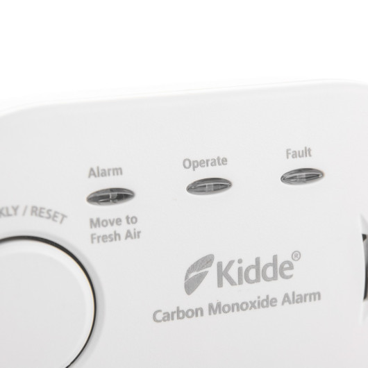 KEK5CO - Kidde 10 Year Carbon Monoxide Alarm Closeup Indicators