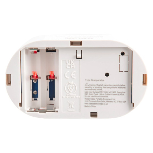 KEK5DCO - Kidde 10 Year Digital Carbon Monoxide Alarm Back